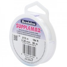 Beadalon Stringing Wire Supplemax 0.25mm 50 meter Clear